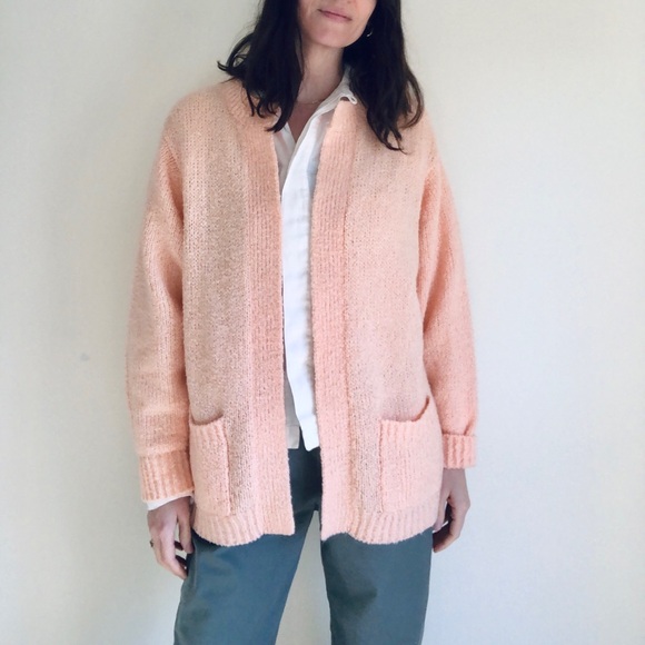 Vintage peach oversized cardigan - Picture 2 of 13